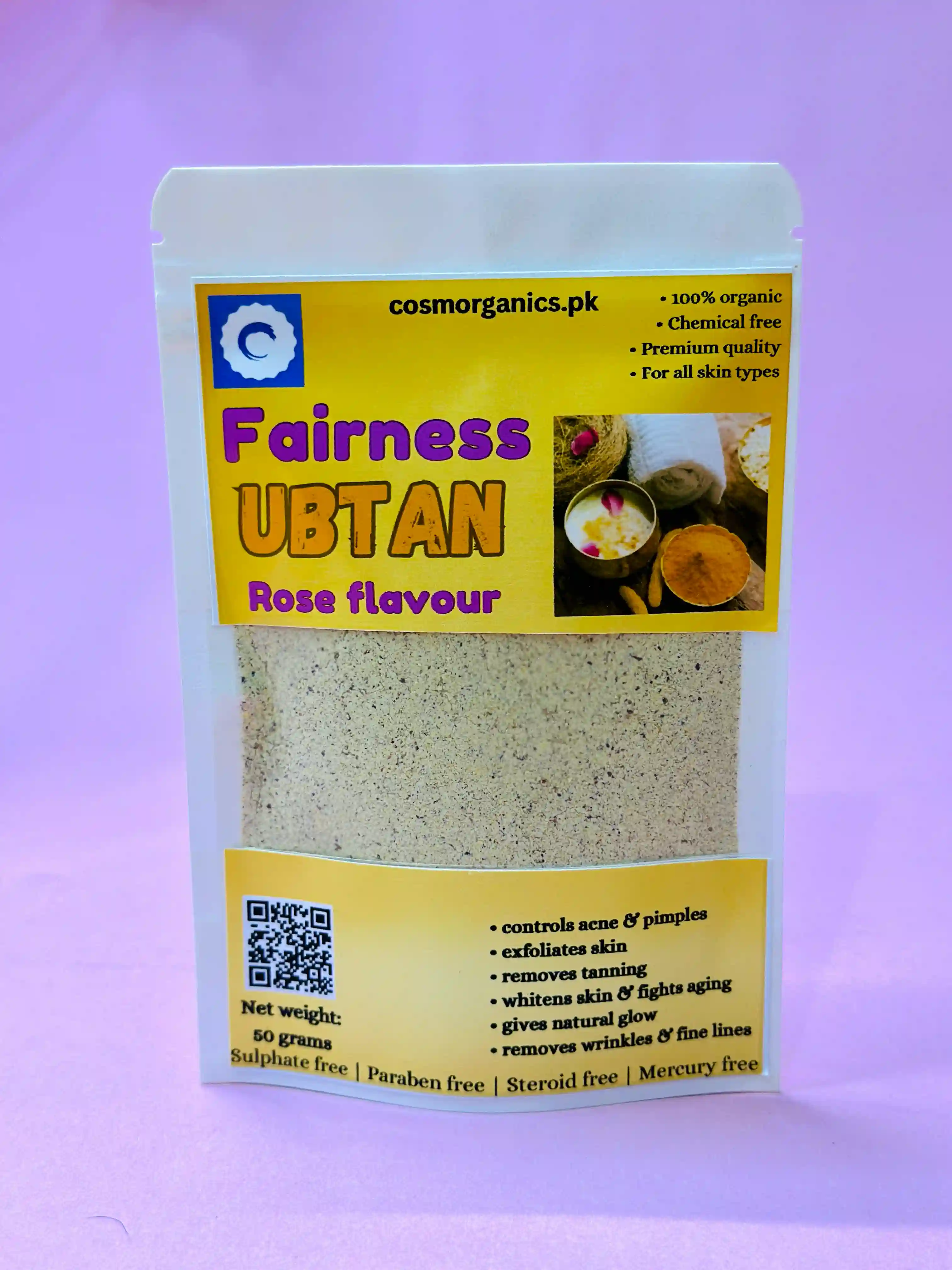 Fairness Ubtan Rose Flavoured