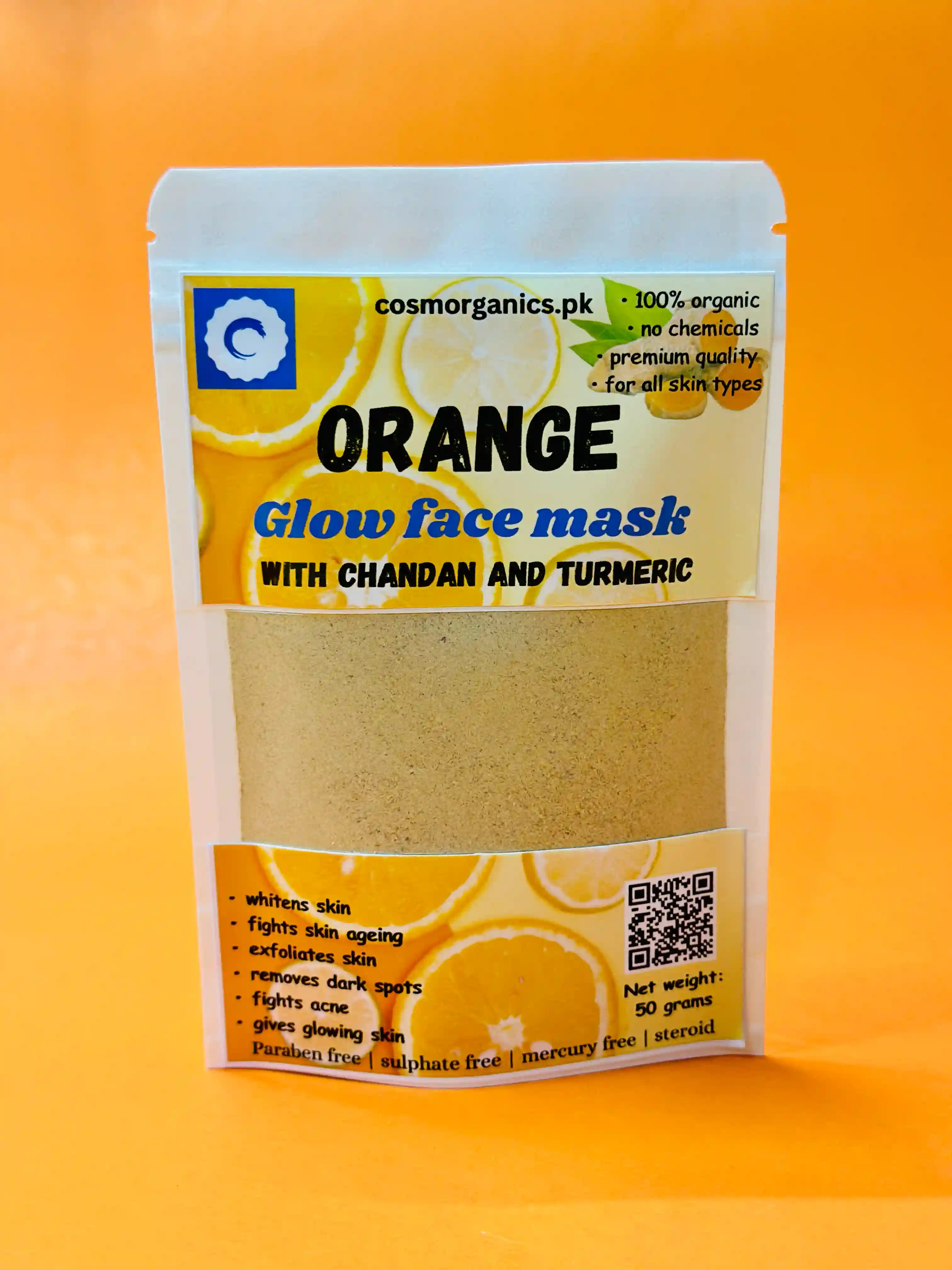 Orange Glow Face Mask
