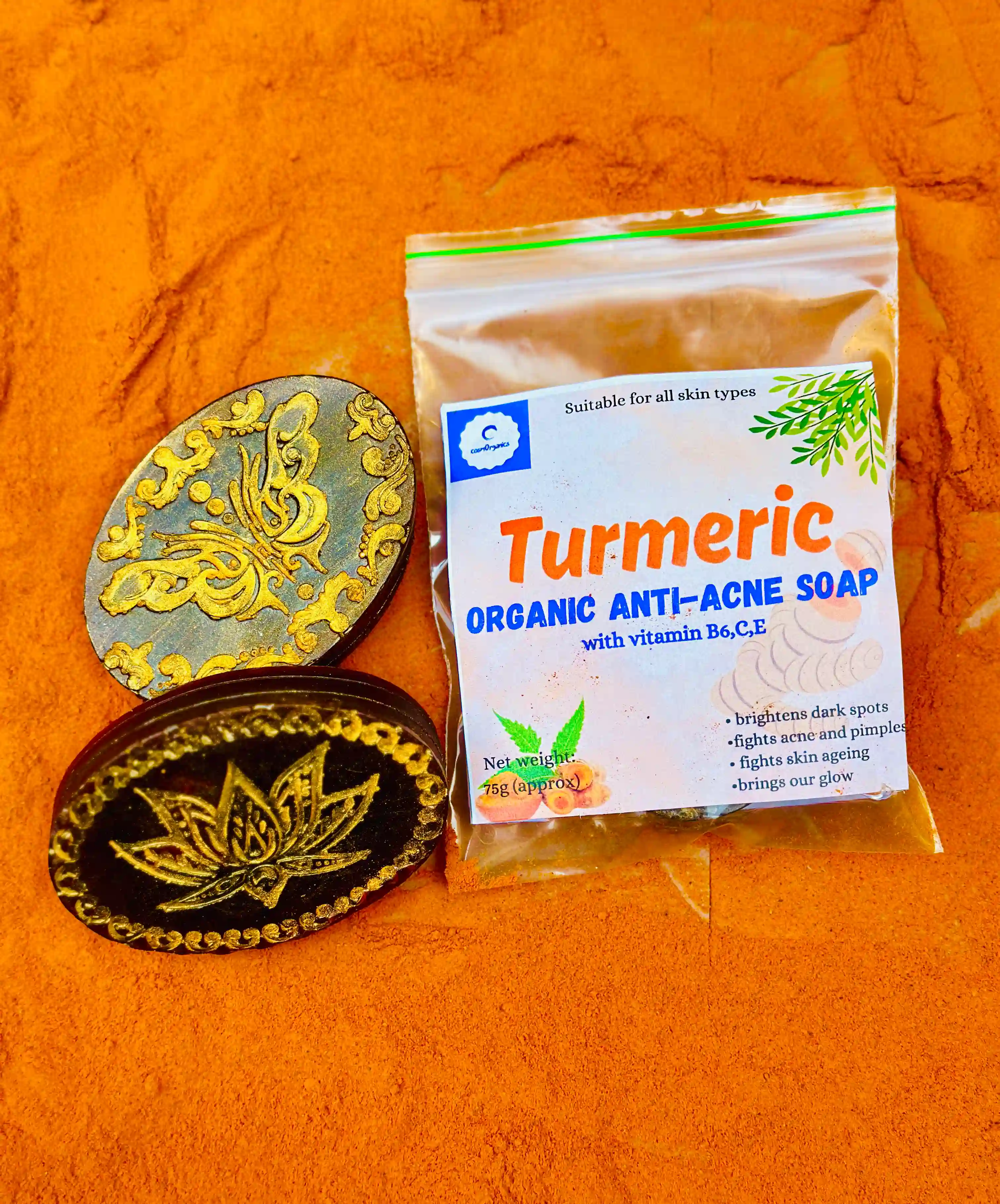 Turmeric Anti Acne Soap With Vitamin B6, C & E