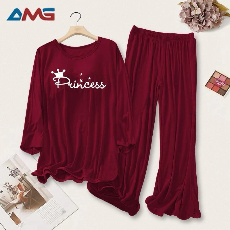 2 Pcs Women Stitched Printed Night Suit