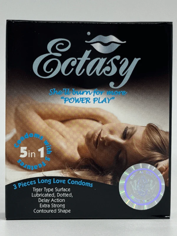 Ectasy 5 in 1 Delay Timing Condom