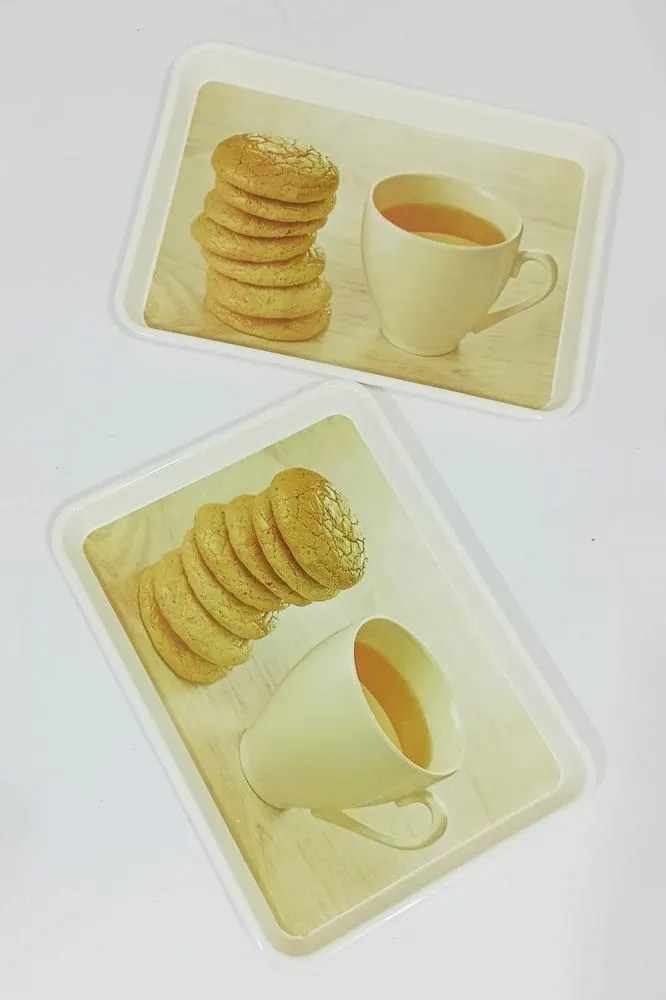 Melamine Serving Trays, Pack of-2