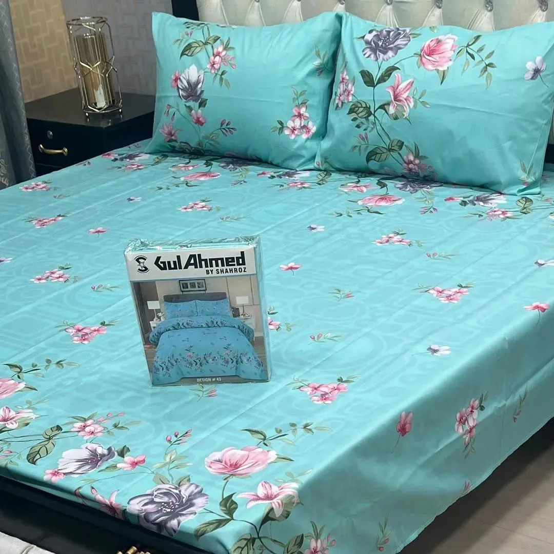 Cotton Sotton Printed  Double Bedsheet