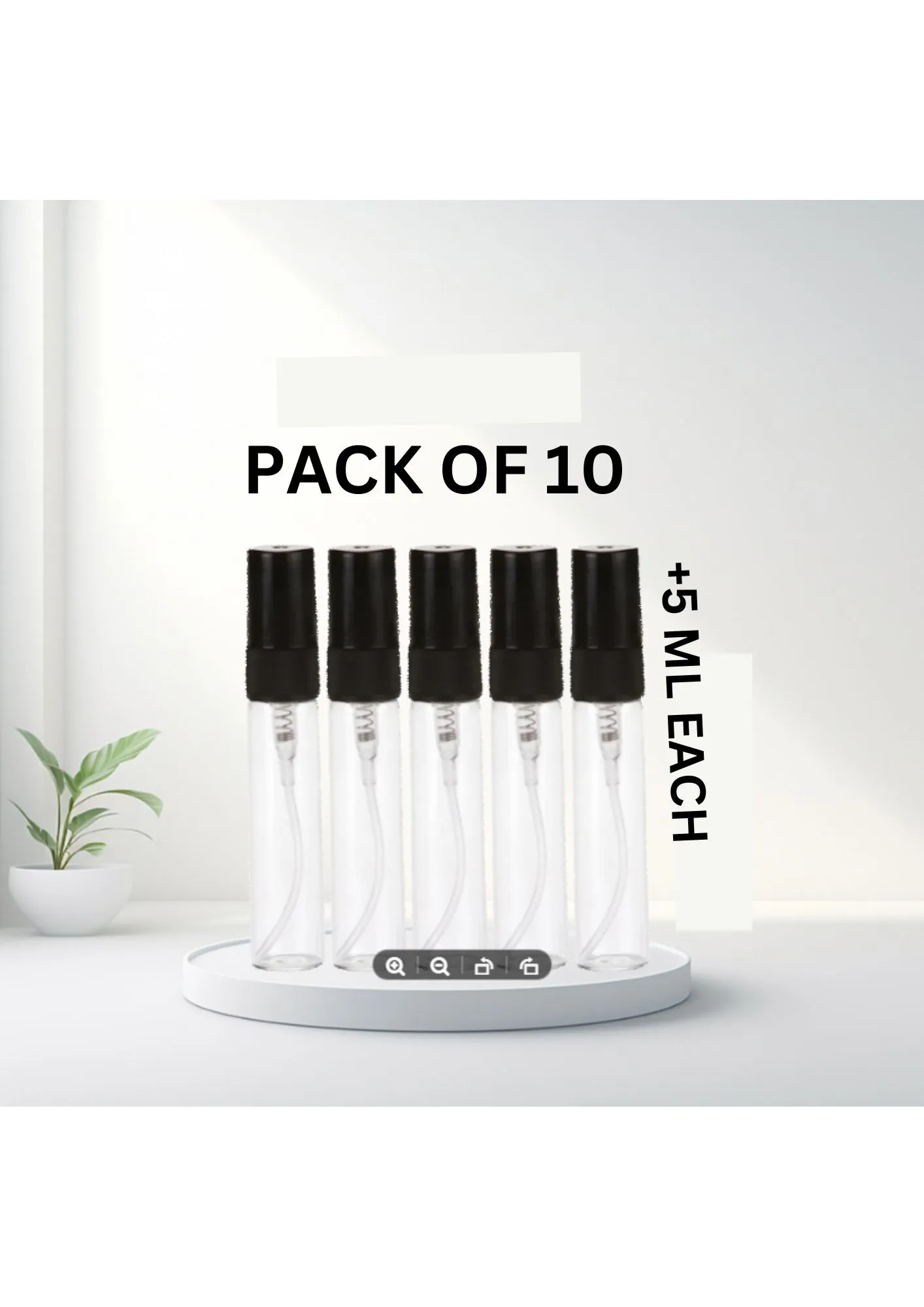 Perfume Mist Spray  5ml Glass Bottles Pack of 10
