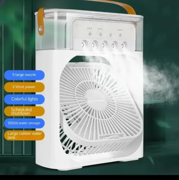 Portable Air Conditioner Fan: Usb Electric Fan With Led Nigh