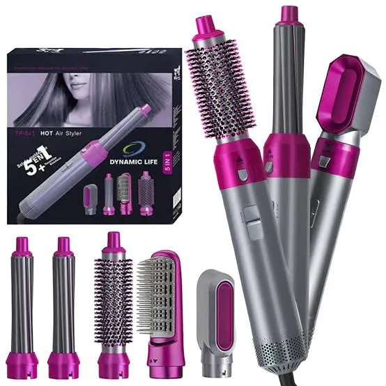 5 In 1 Hair Dryer Brush Electric Blow Dryer Hair Comb Curlin