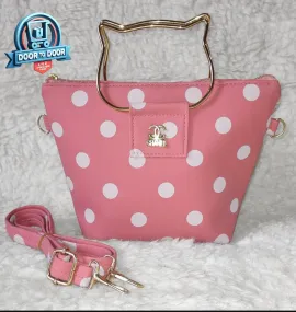 Women's Leather Plain Shoulder Bag -